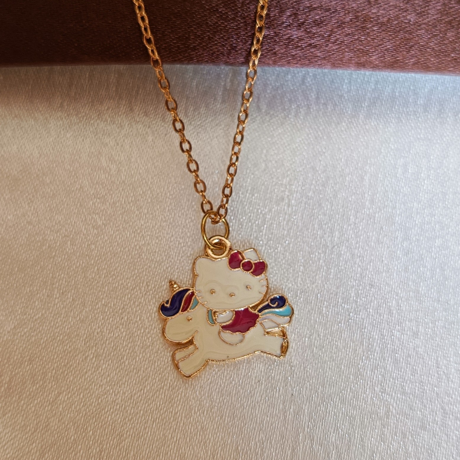JJ Kitty & Unicorn Pendant Necklace – Cute Fantasy Design