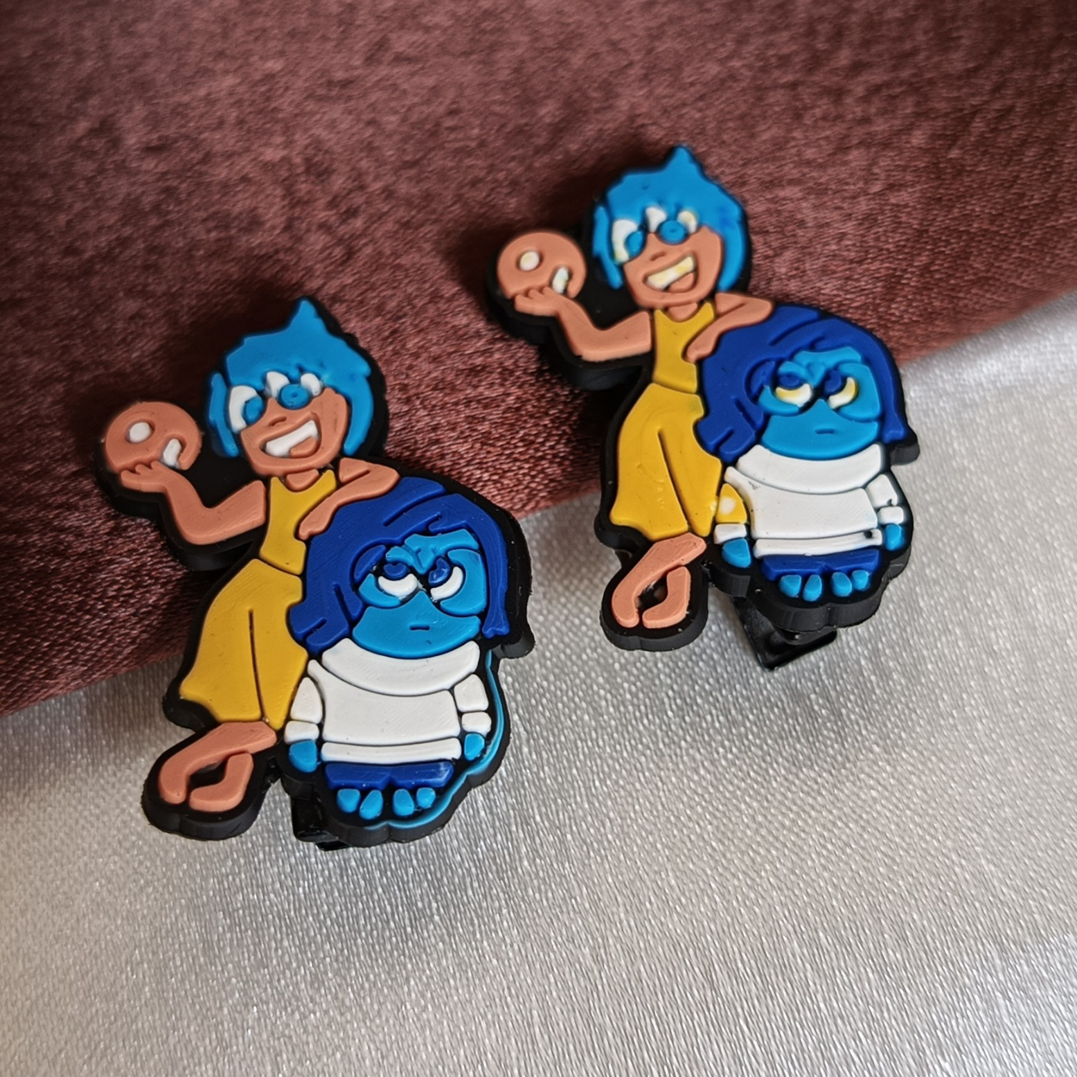 JJ Cartoon Hair Clips – Inside Out Duo Style