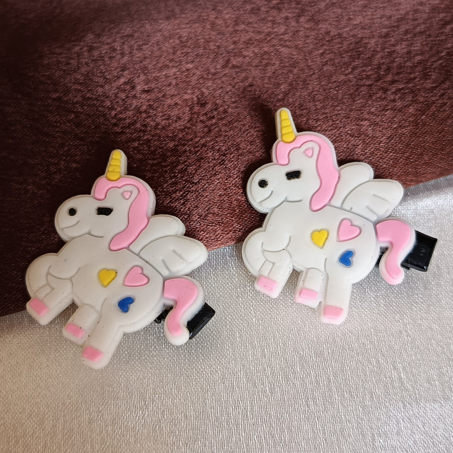 JJ White Unicorn Hair Clips – Magical Fantasy Style