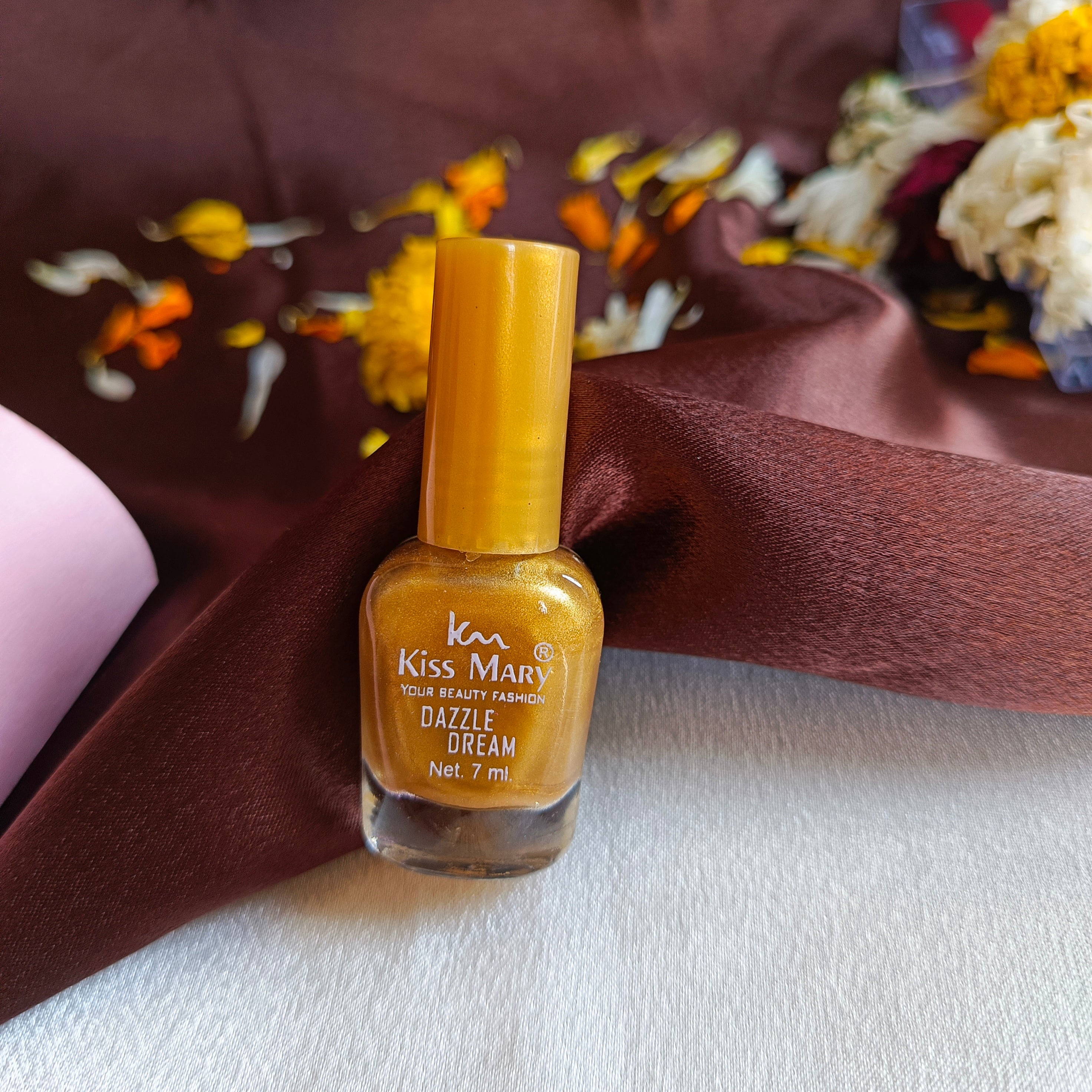 JJ Mustard Gold Nail Color Metallic Shimmer